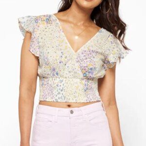 1. State Flutter Sleeve Top Size L
